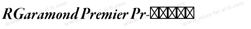RGaramond Premier Pr字体转换